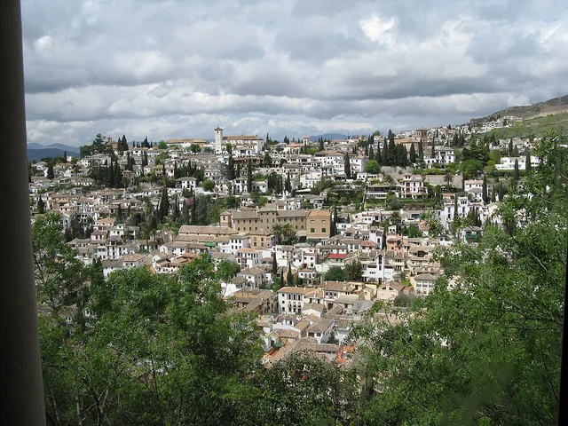 Casas del Albaicín de Granada vistas desde la Alhambra